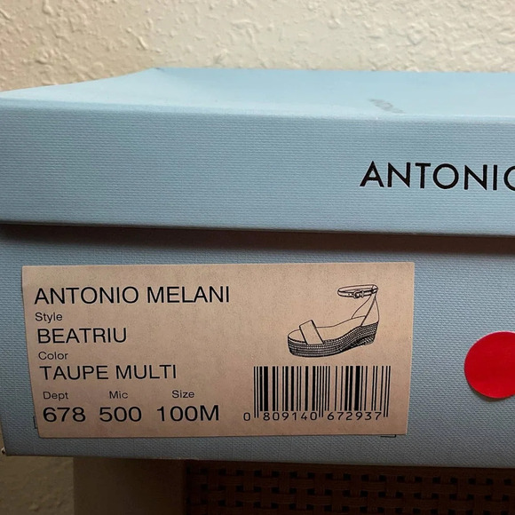 Antonio Melani Beatriu Espadrille Wedge‎ Sandals Size 10 NEW IN BOX - Picture 6 of 6